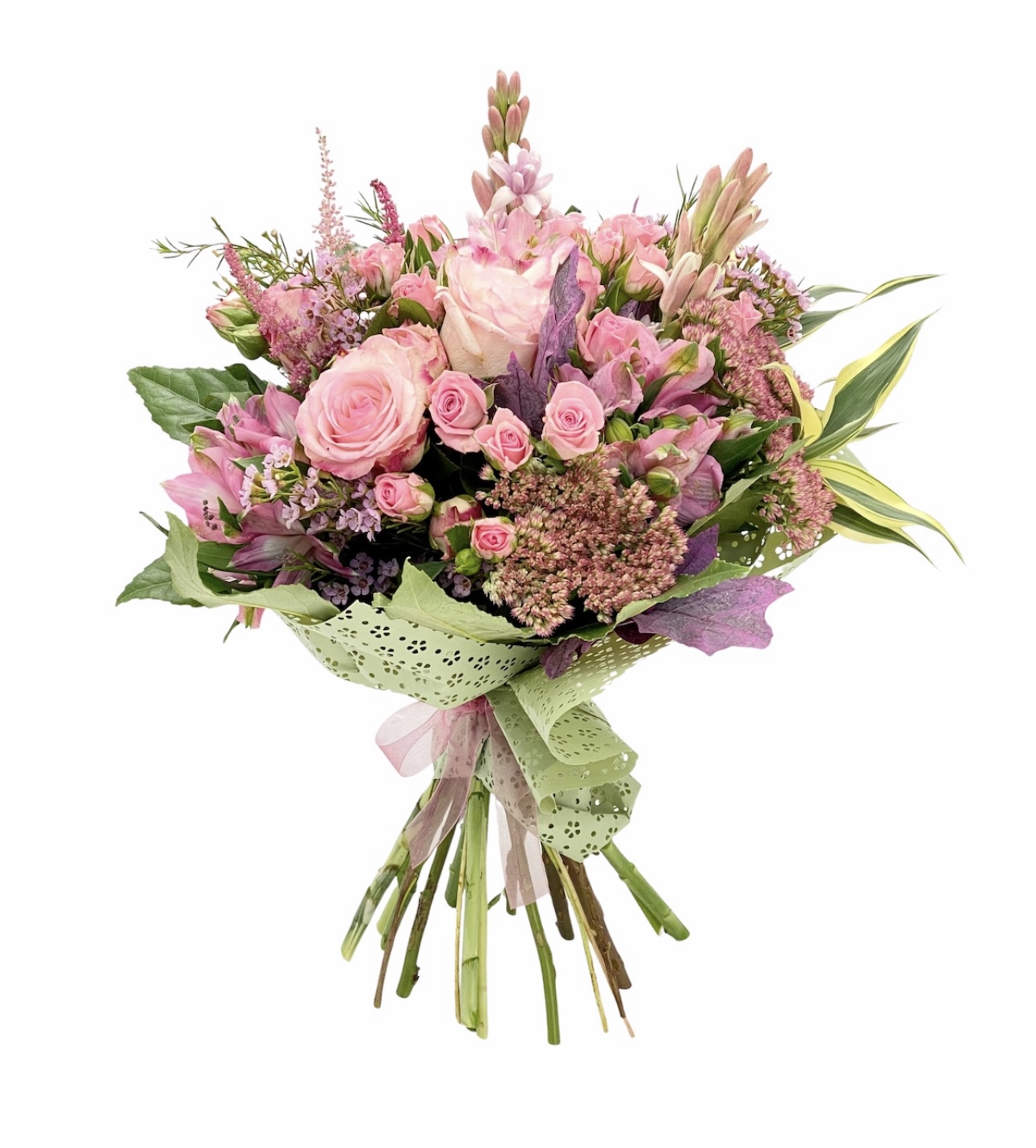 Buchet special cu flori roz: Alstroemerii