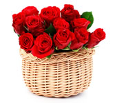 21 trandafiri rosii in cosulet: Aranjamente florale