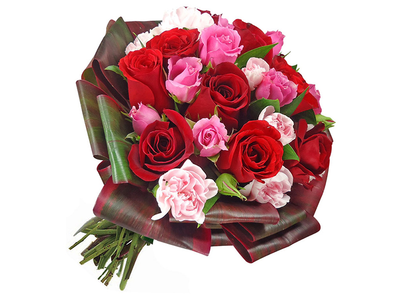 Romantic Love: Pink roses