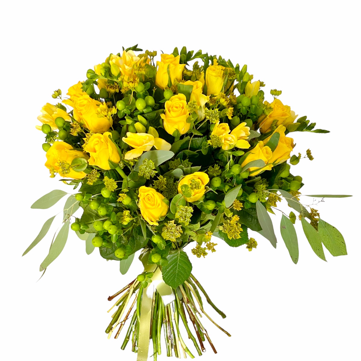 41 flori galbene : Yellow roses