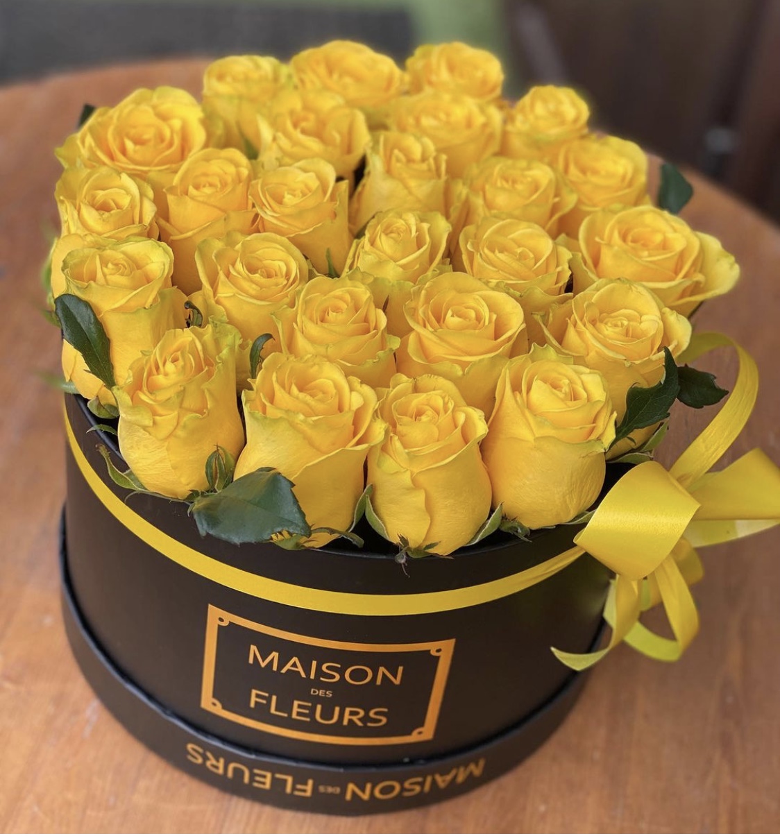 Yellow box: Yellow roses